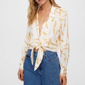 Wilfred Tie-front blouse